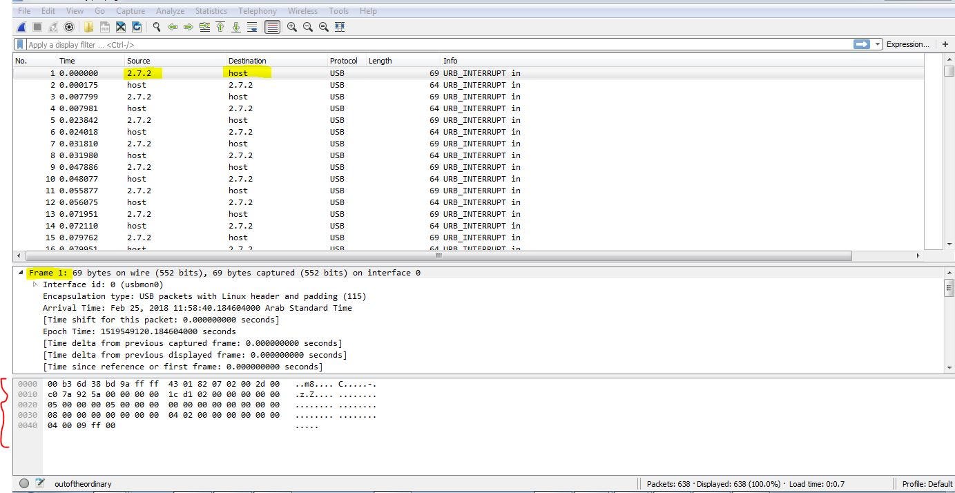 kaizen-ctf 2018 — Reverse Engineer usb keystrok from pcap file | by  AliBawazeEer | Medium