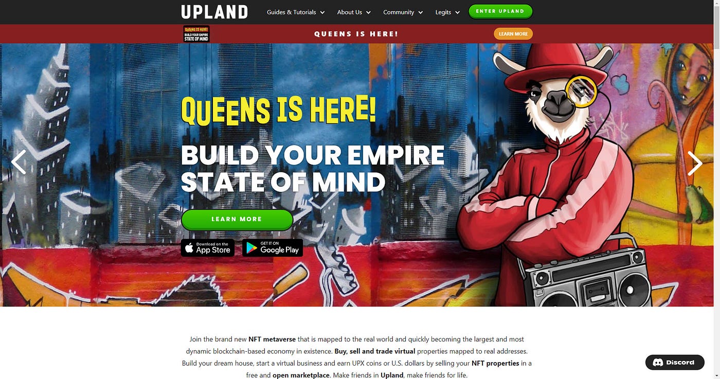 Upland virtual land game