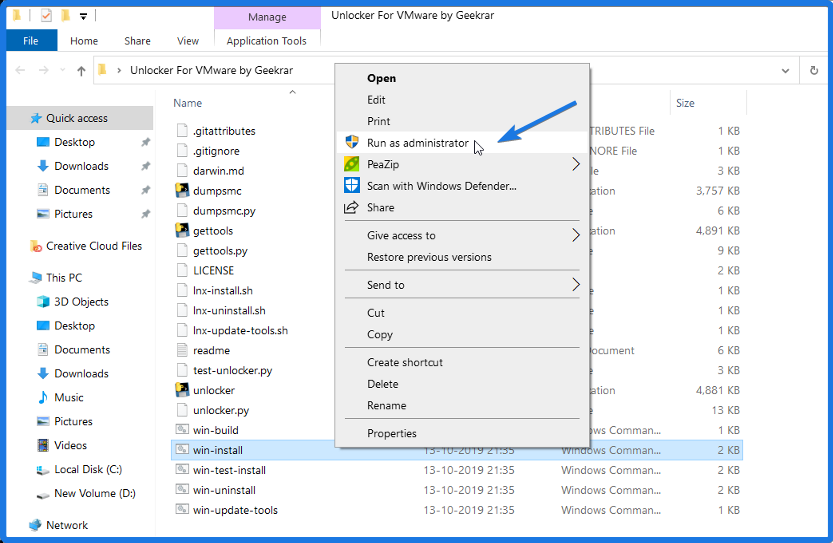 Install VMware Unlocker Patch Tool