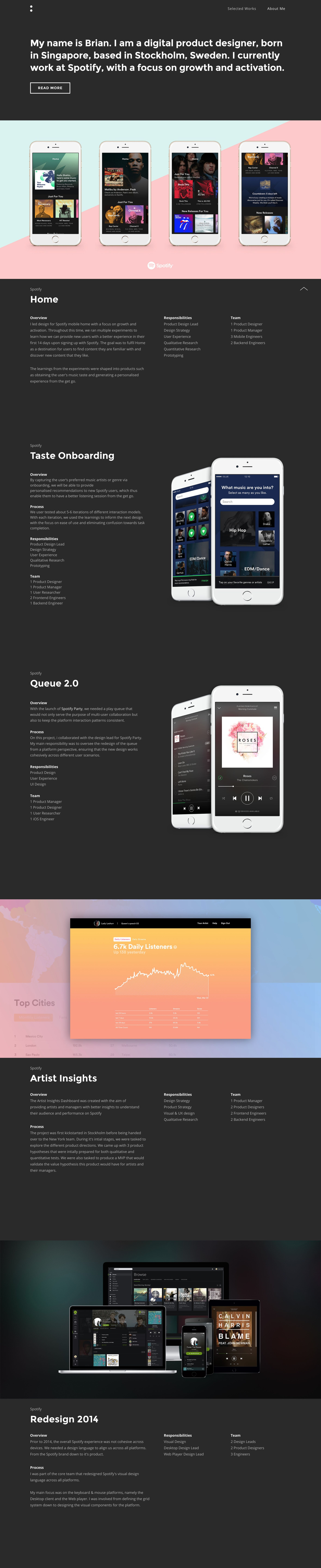 8 Brilliant Portfolios from Spotify Product Designers | by bestfolios.com |  Bestfolios | Medium