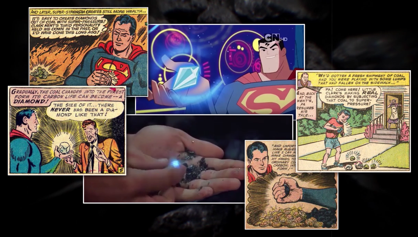 Superhero Science Could Superman Really Crush Coal Into A Diamond By Nerdsync Medium