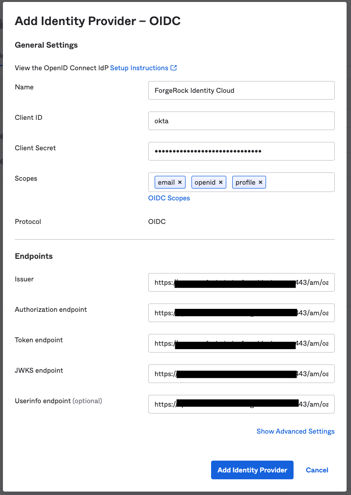 Using ForgeRock Identity Cloud as an IDP for Okta | by Brad Tarisznyas ...