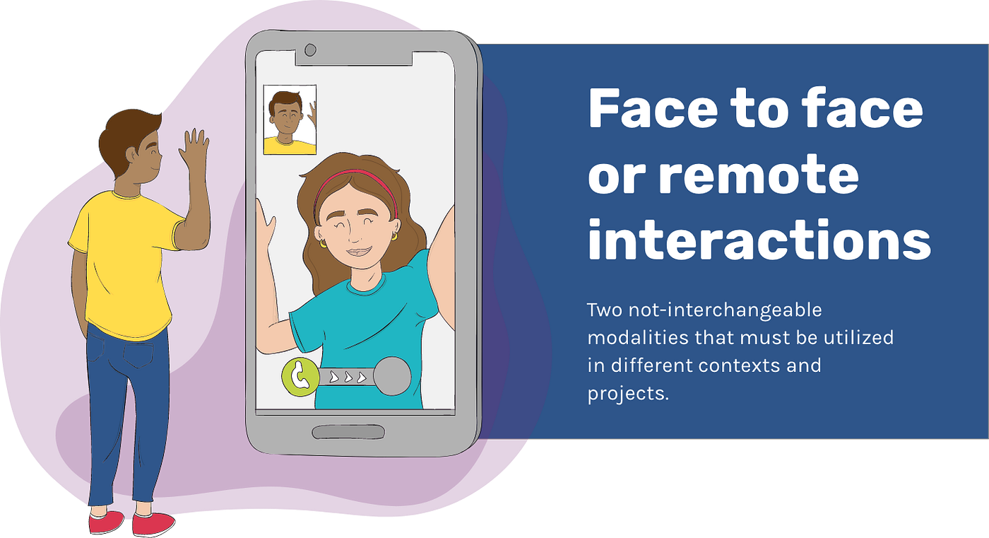 Face to face or remote interactions | by Marianna Zocca | Medium