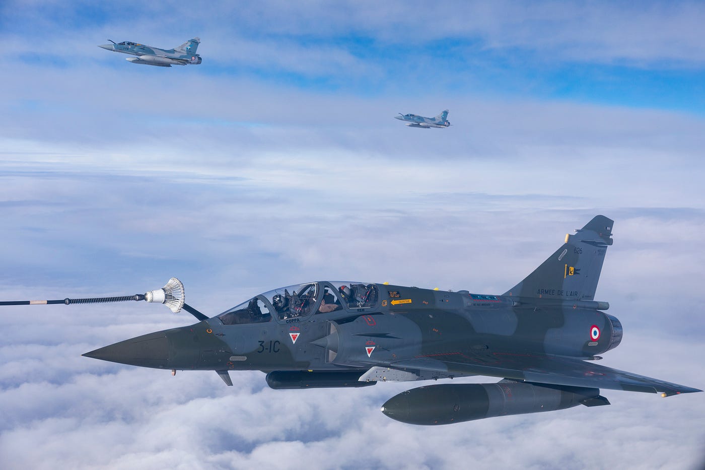 An image from the air-to-air refuelling exercise.