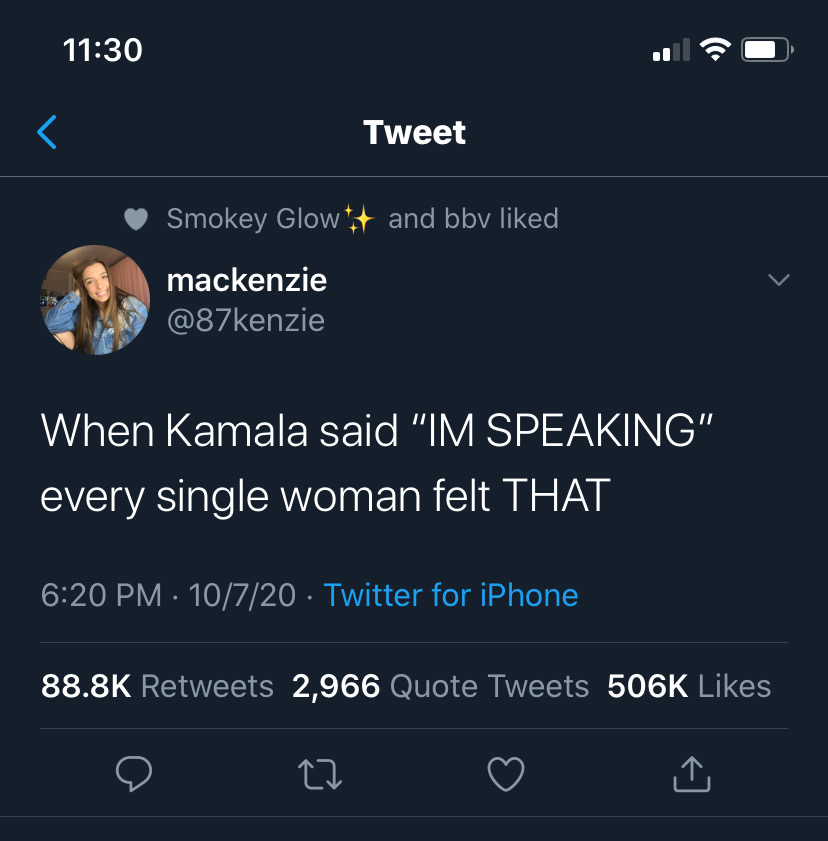 Tweet about Kamala Harris