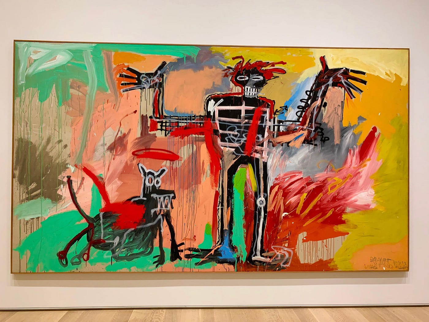 Basquiat’s “Boy and Dog in a Johnnypump” (source)