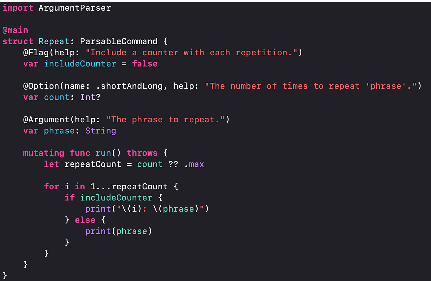 Develop a command-line tool using Swift Concurrency | by Marco Eidinger |  Geek Culture | Medium