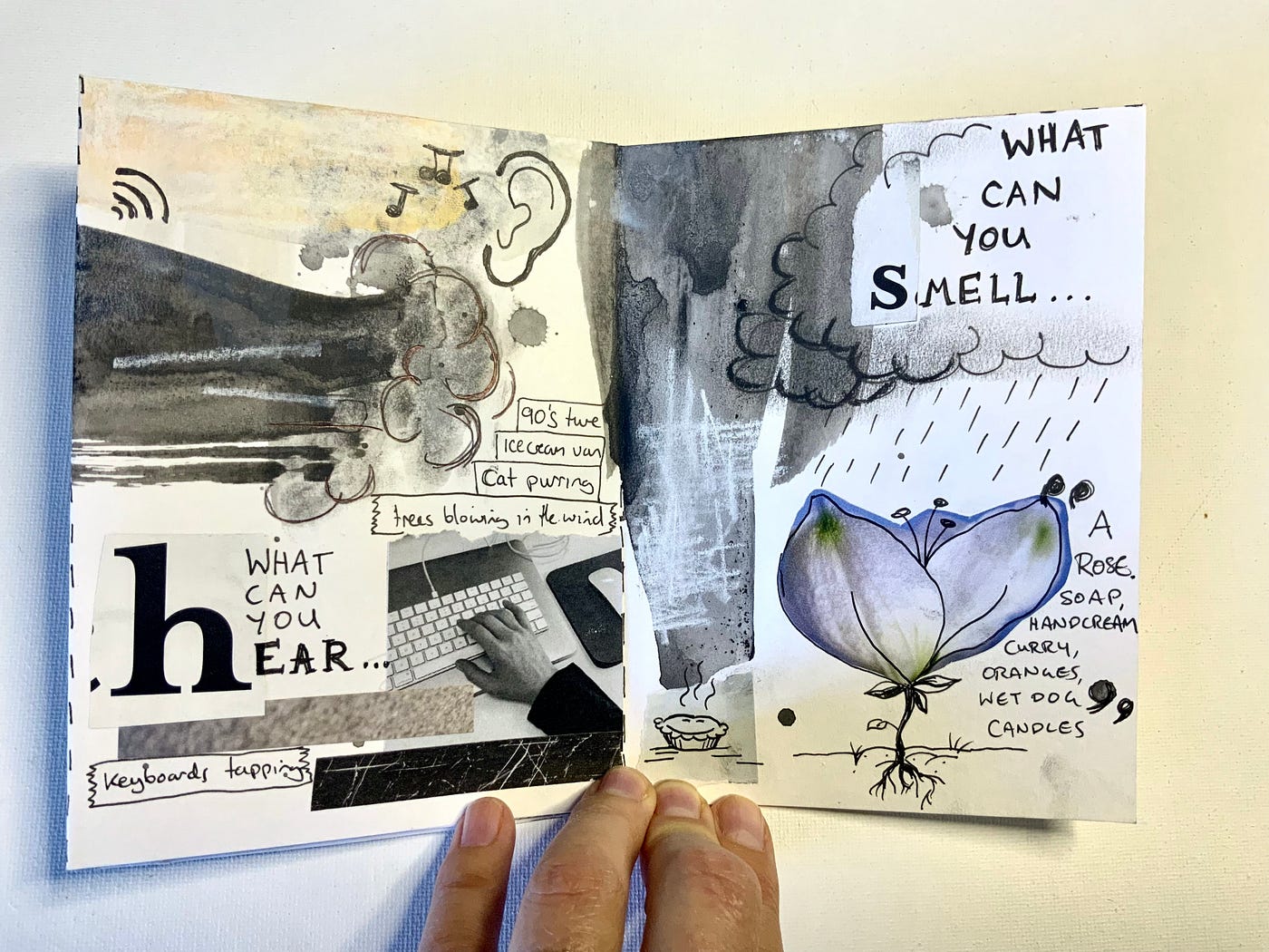 mixed media zine