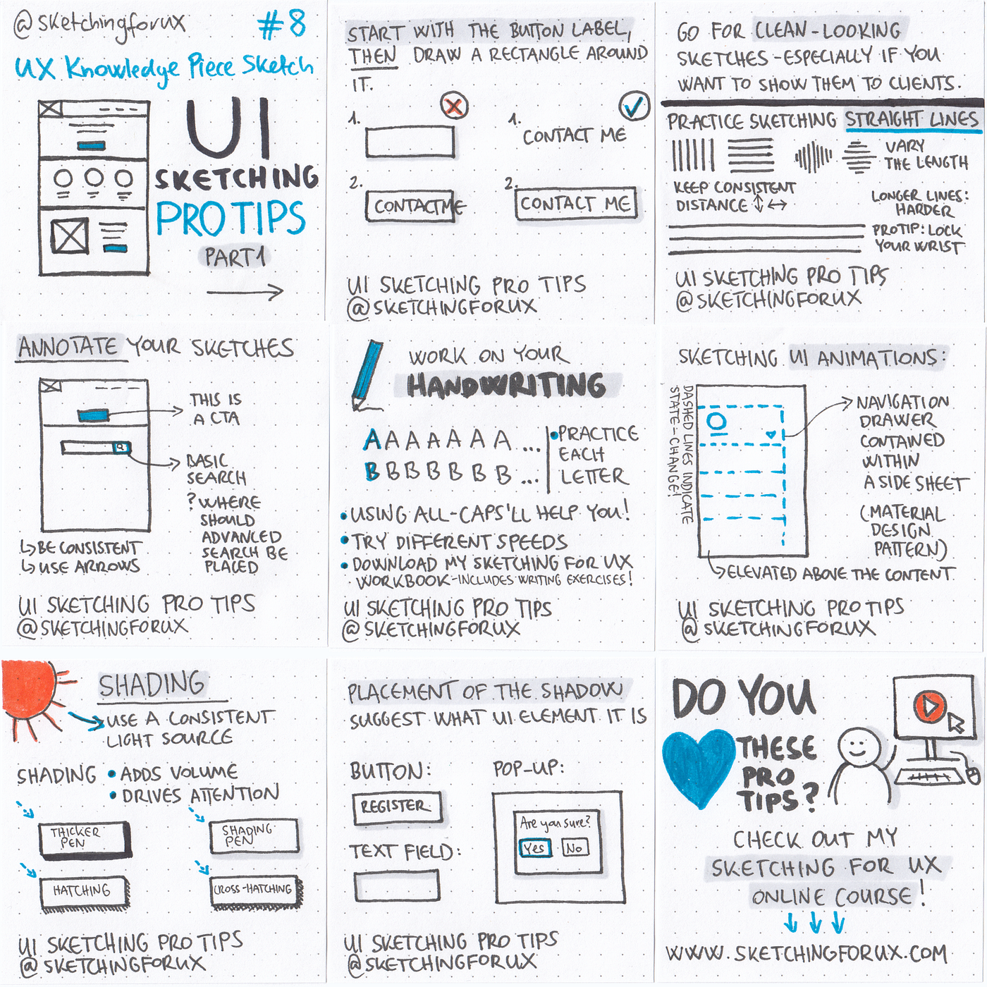 UI Sketching Pro Tips: Part 1 — UX Knowledge Piece Sketch #8 | by Krisztina  Szerovay | UX Knowledge Base Sketch