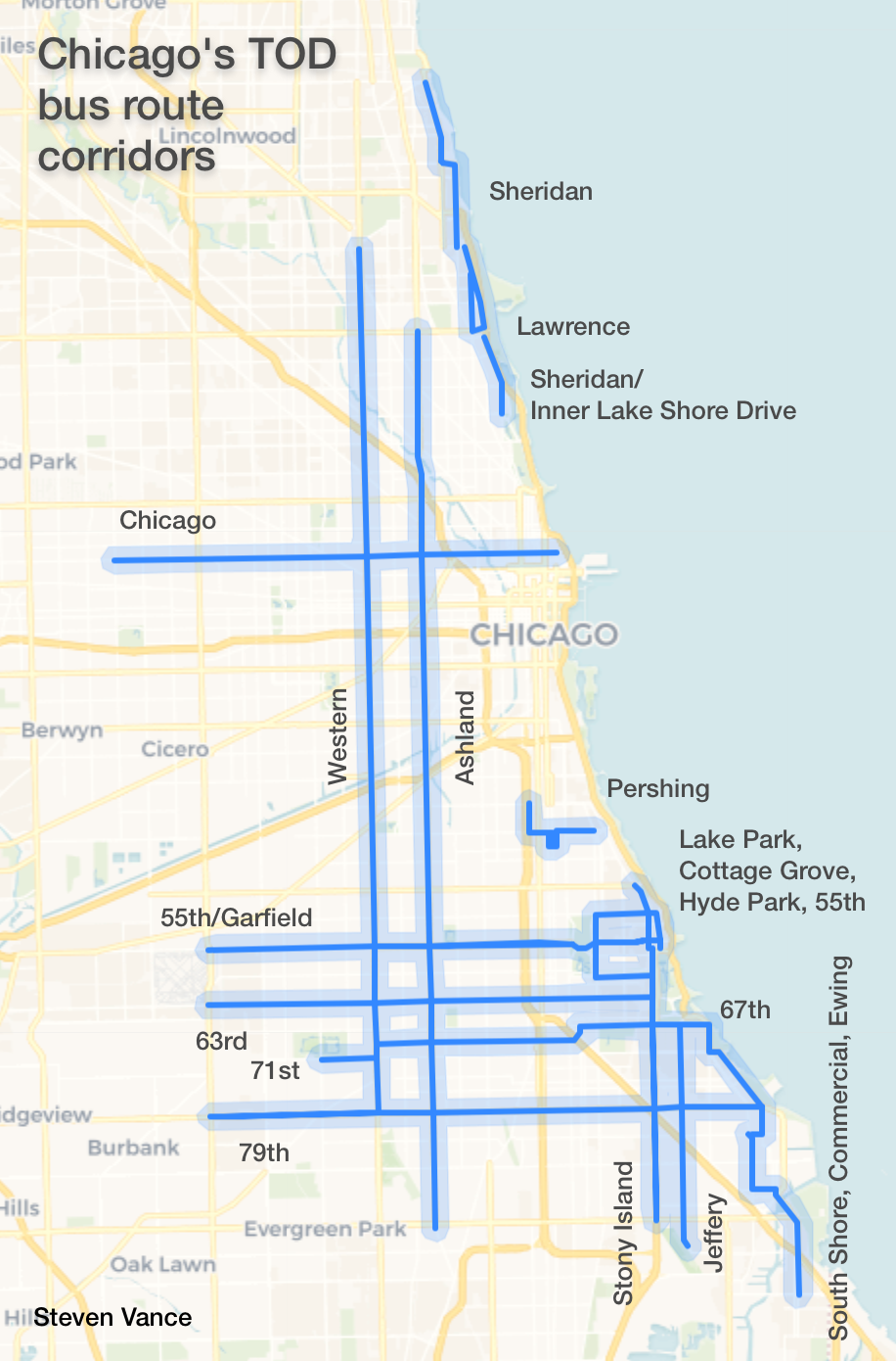 Chicago's TOD ordinance now applies to areas around certain bus routes | by  Steven Vance | Chicago Cityscape's Blog