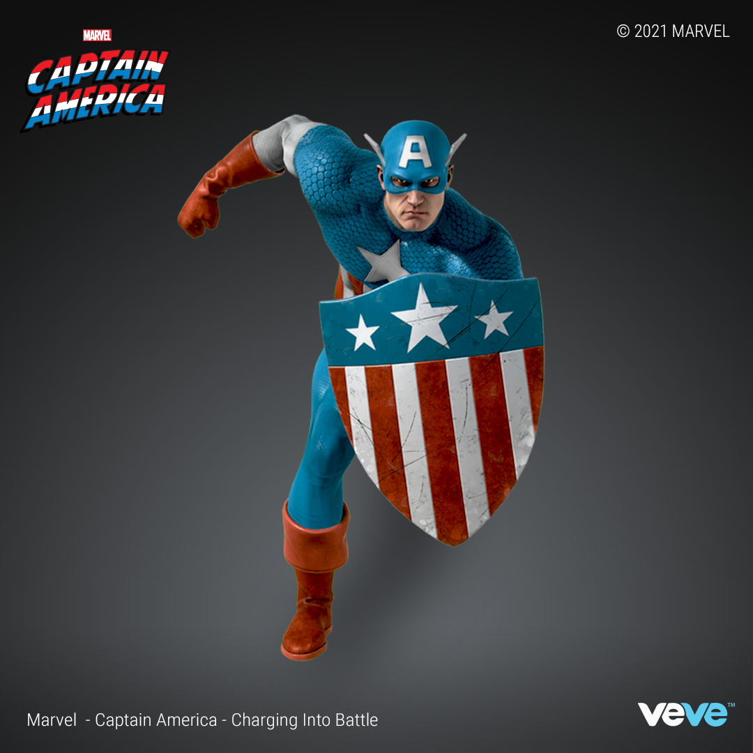 Marvel 1st S Captain America Series 1 By Veve Digital Collectibles Veve Medium