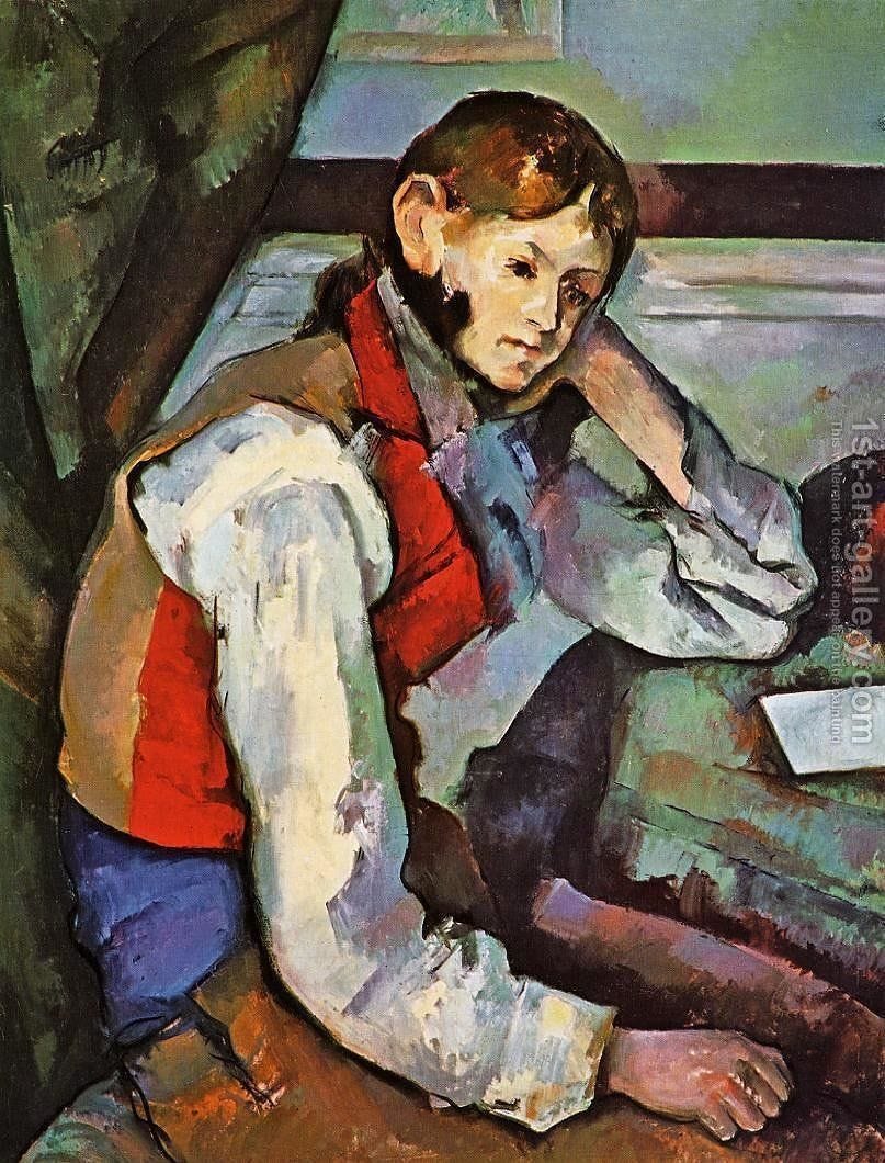 Boy In A Red Vest, Paul Cezanne