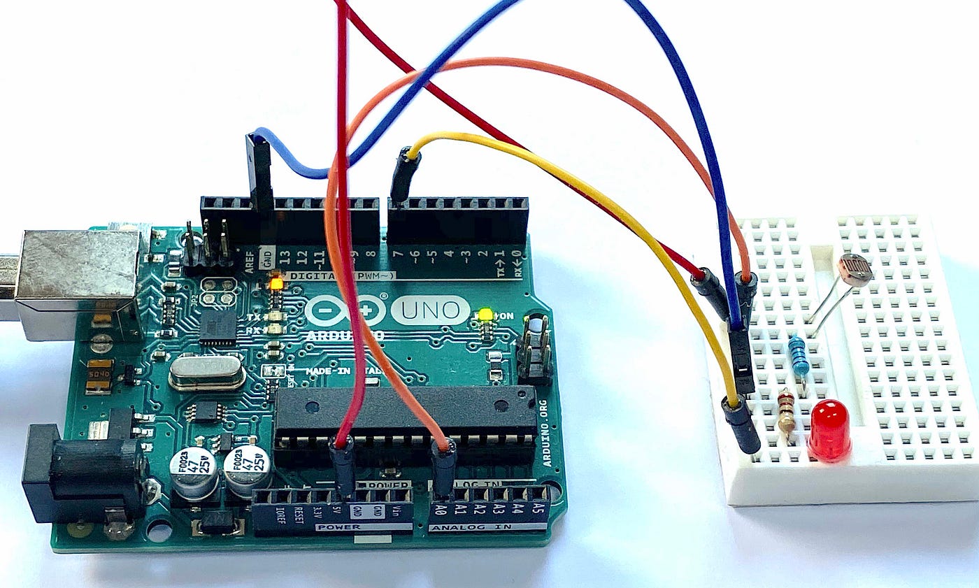 Measuring Light Intensity with Arduino | by James Carlson | Medium