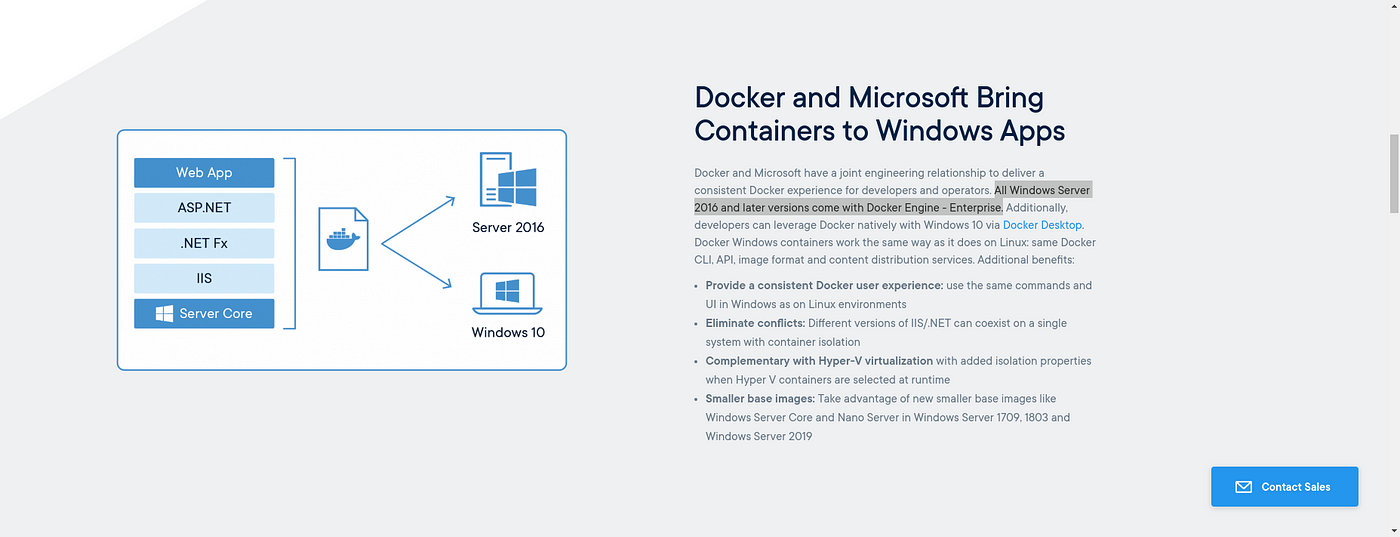 Docker on Windows Server 2016. Docker EE is available at no cost on… | by  Shuaib Mohammad | Medium