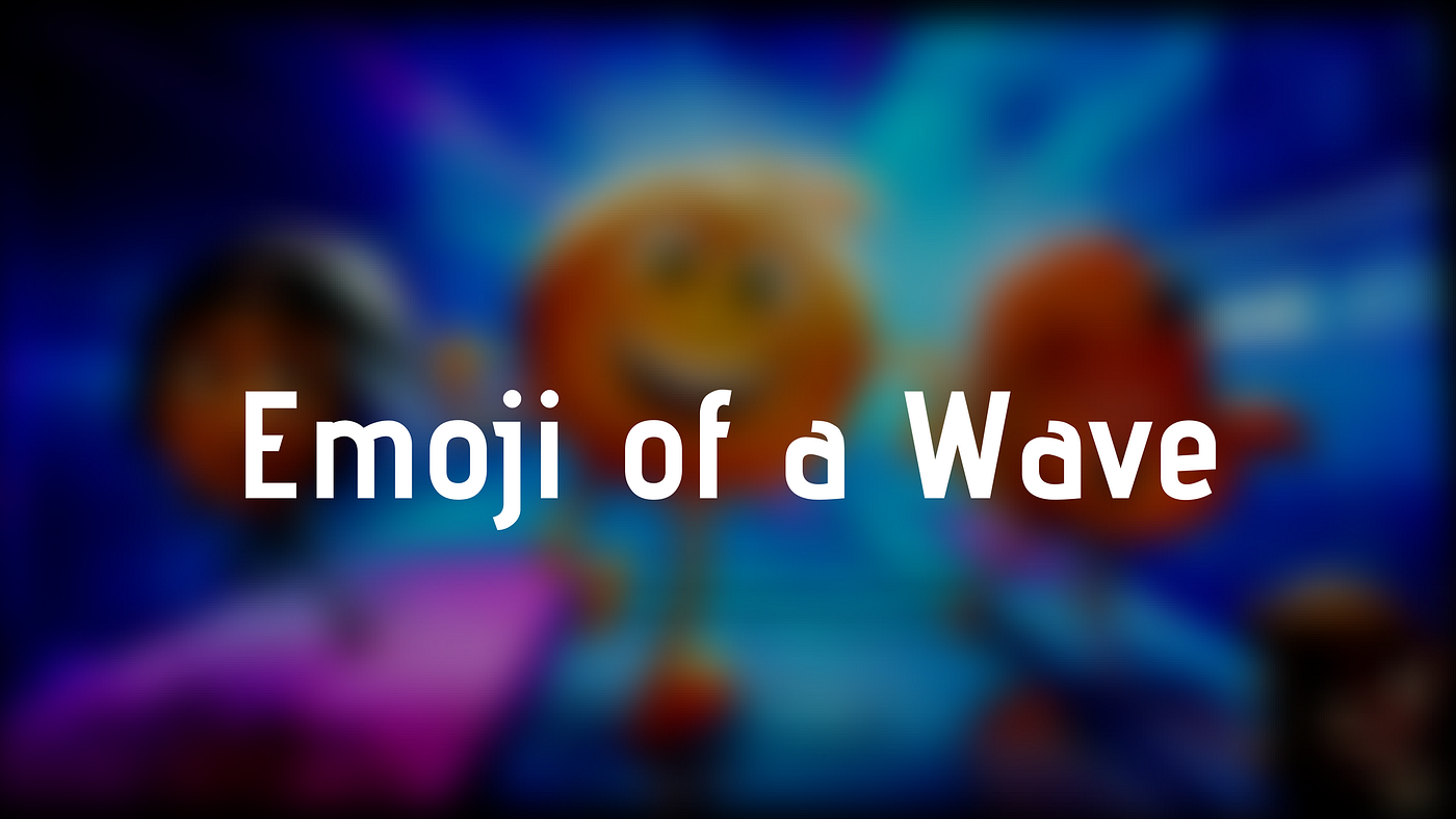 Emoji of a Wave. One of my friends on Instagram posted… by Jongjin