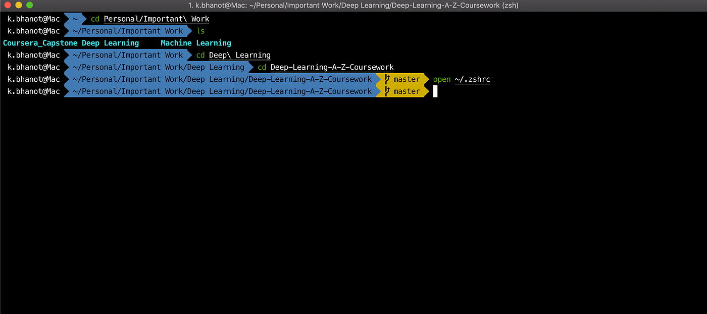 Improving Upon The Default Mac Terminal To Increase Productivity And Improve Interface By Karan Bhanot Towards Data Science