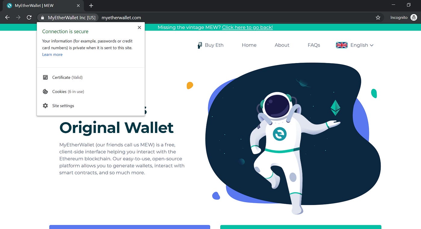 How to Setup a MyEtherWallet (MEW) Account | by GECKO Governance | Medium