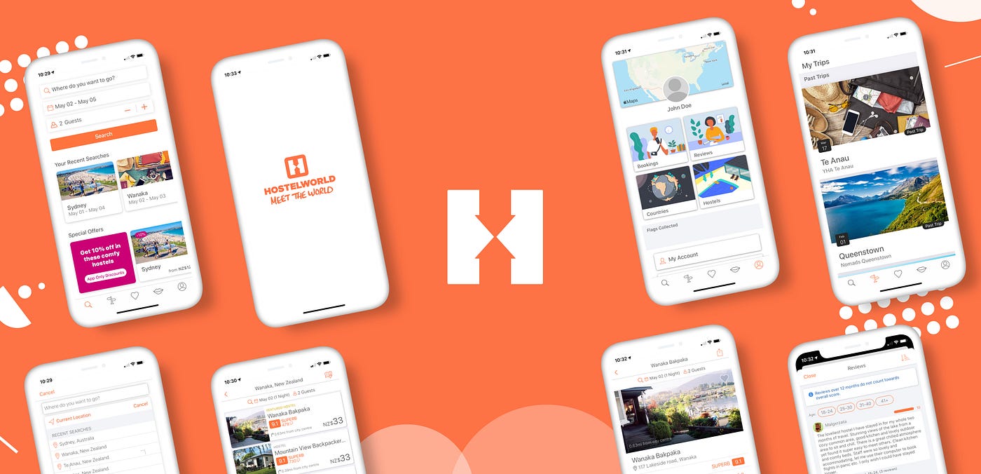 Hostelworld App — UX Case Study. Exploring the possibilities for… | by Alex  Samuels | UX Planet