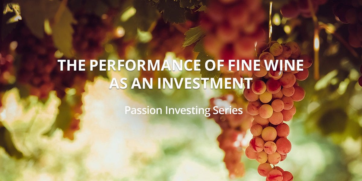 The performance of fine wine as an investment by of finance Medium