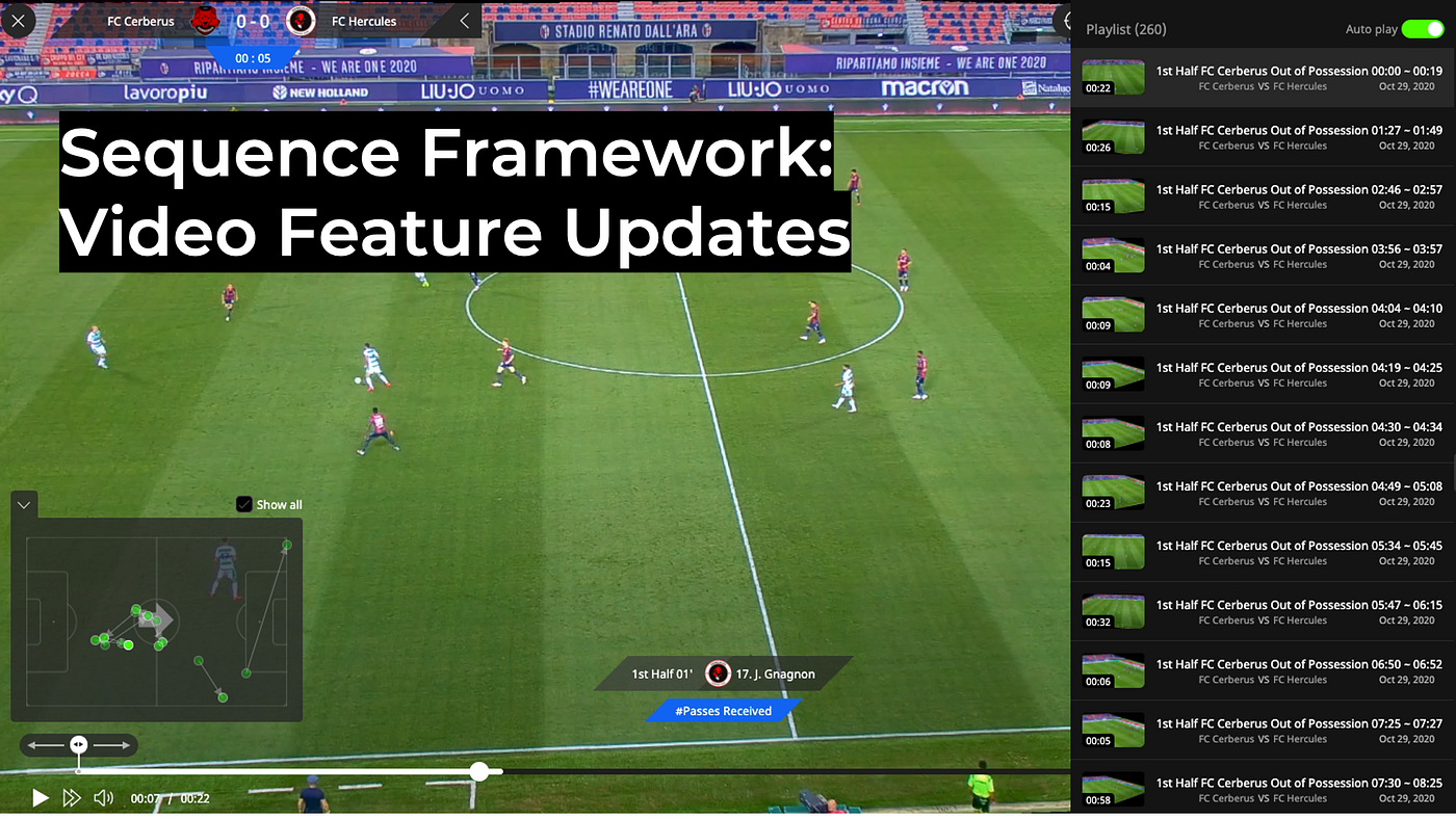 The Bepro Sequence Framework: Video Feature Updates | by Bepro | Medium