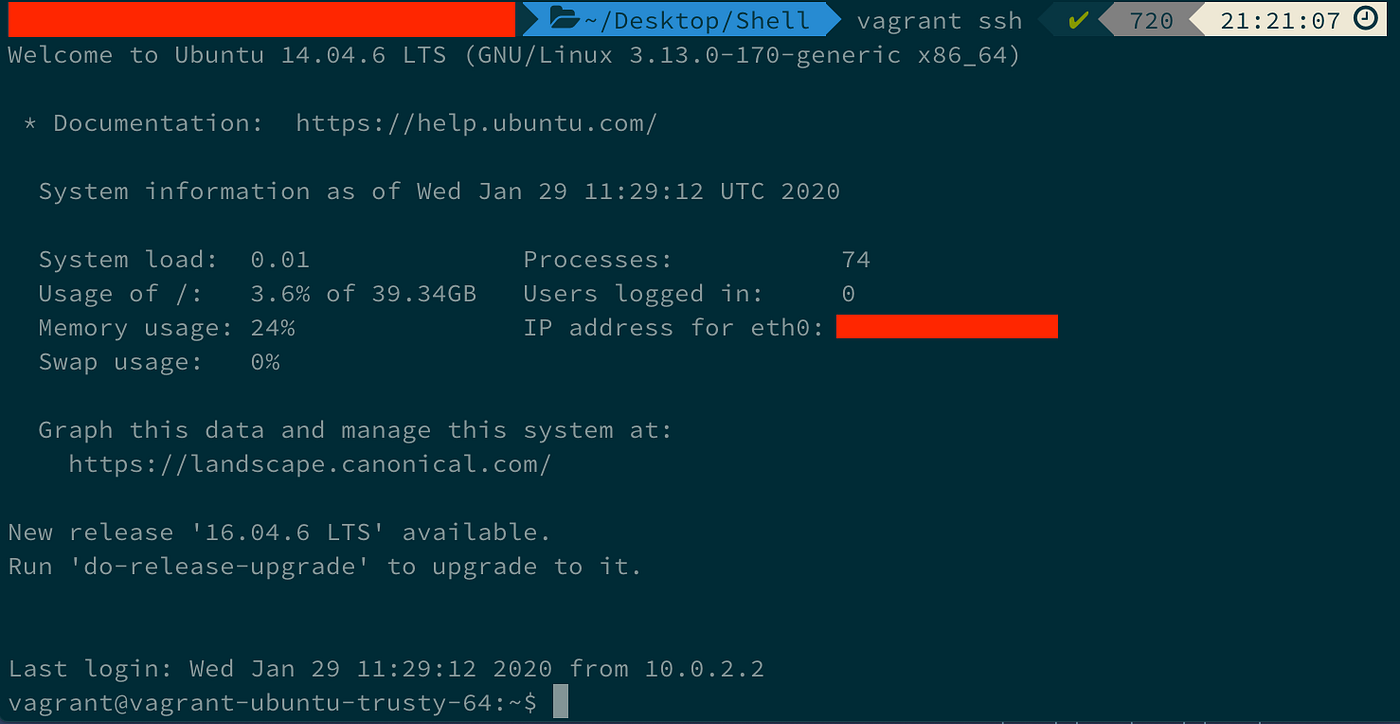Running Ubuntu in Bash/Git Bash using Vagrant | by Kamoliddin Nabijonov |  Clean Software | Medium