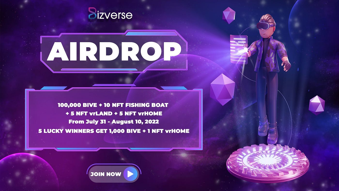 Bizverse Airdrop Prize 100k Token NFT Reward Honey Crypto Medium