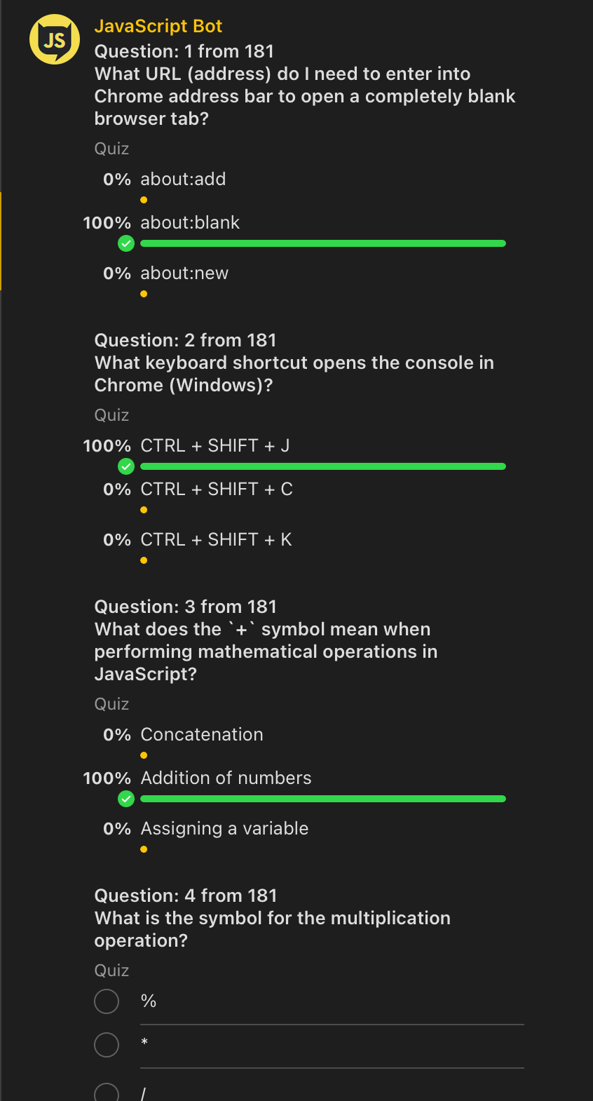 javascript bot