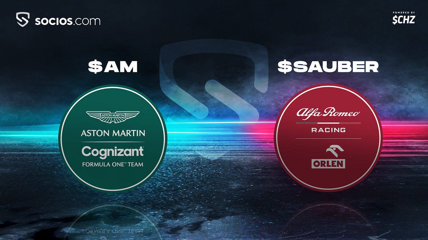 Aston Martin Cognizant Formula One Team And Alfa Romeo Racing Orlen Become The First F1 Teams To Launch Fan Tokens By Chiliz Chiliz Medium Aston Martin Cognizant Formula One Team And Alfa Romeo Racing Orlen Become The First F1 Teams To Launch Fan Tokens By Chiliz Chiliz Medium