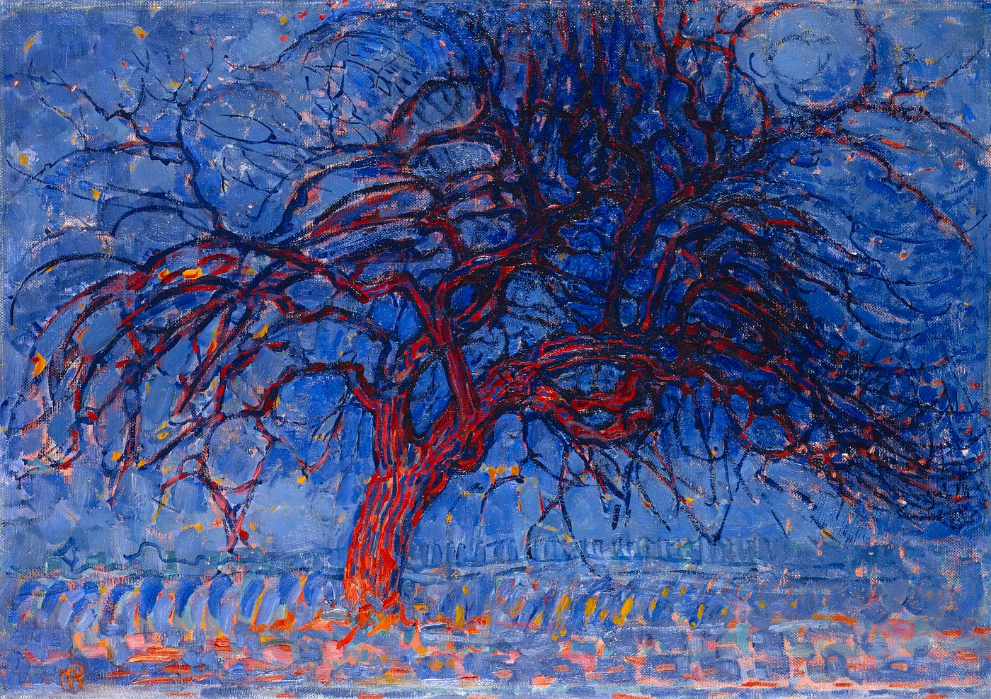Piet Mondrian's Tree Paintings. Exploring the essential balance and… | by  Remy Dean | Signifier | Medium