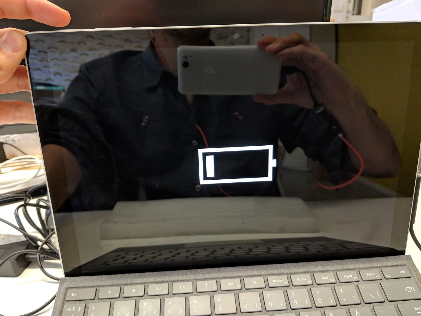 Surface Pro dead battery fix — how to make it start | by Jakob Gottlieb |  Medium