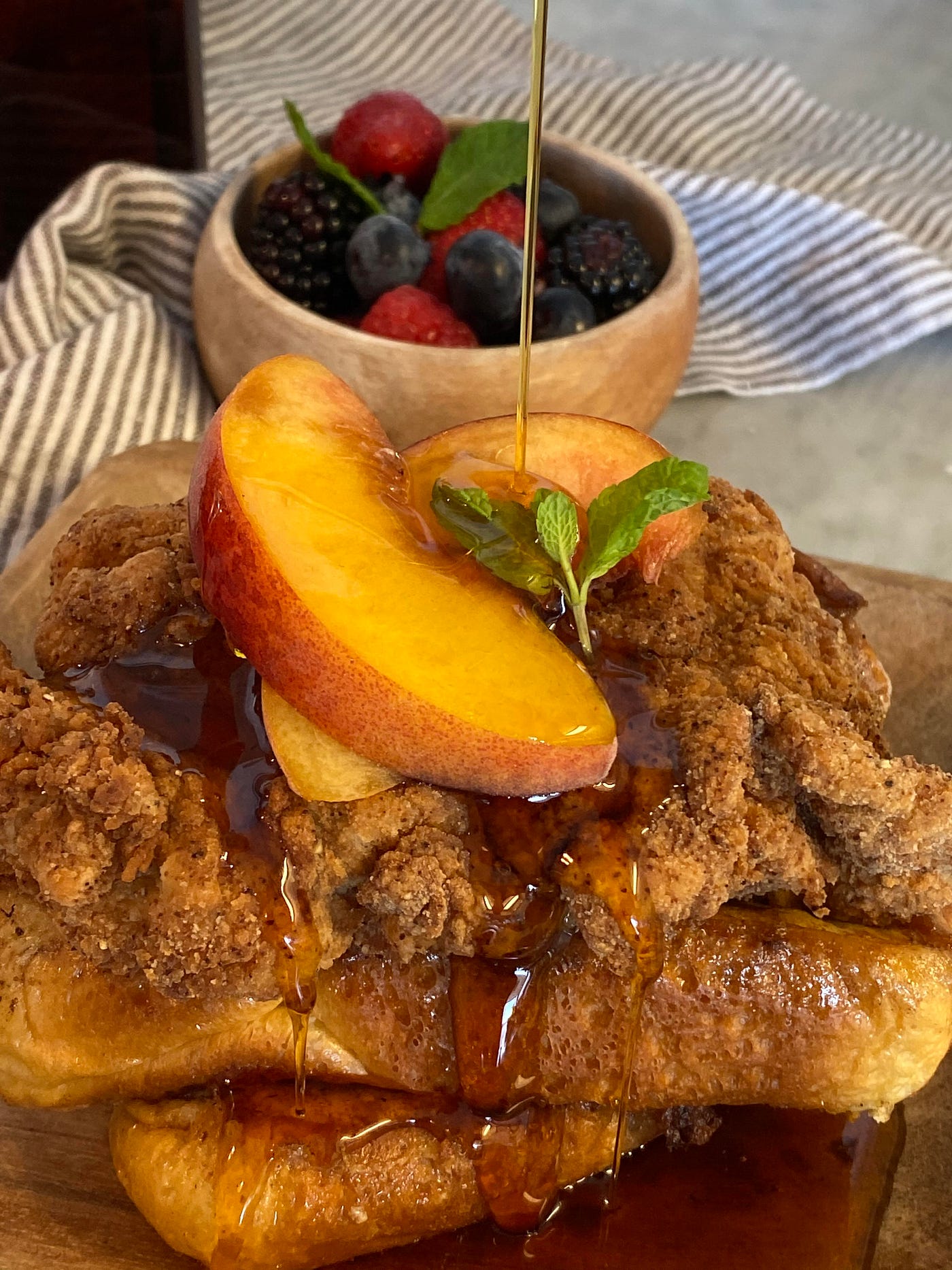 Fried Chicken & French Toast. I’ll start with this much… by Kiran