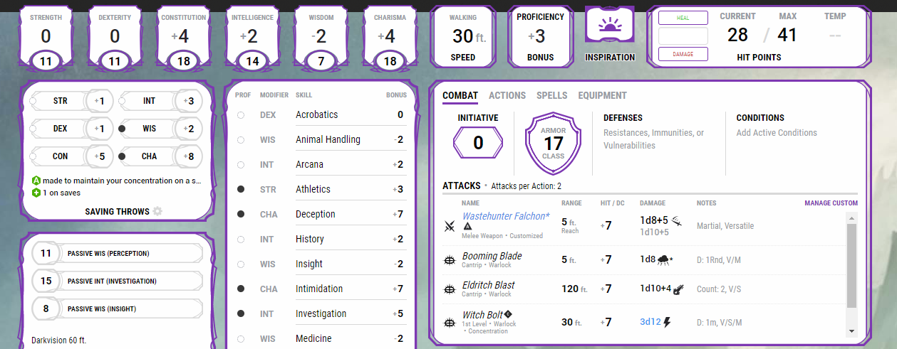 Breaking Down The Dungeons Dragons Character Sheet Part 3 By Cat Webling Superjump