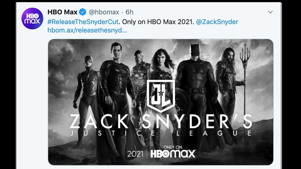 The Snyder Cut Explained A New Version Of Justice League For Hbo Max By Nathanael Molnar Incluvie Medium