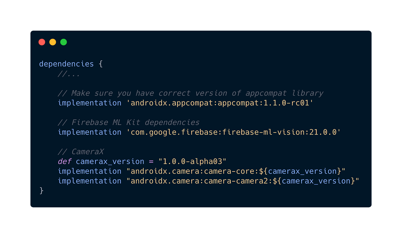 Building QR code scanner for Android using Firebase ML Kit and CameraX