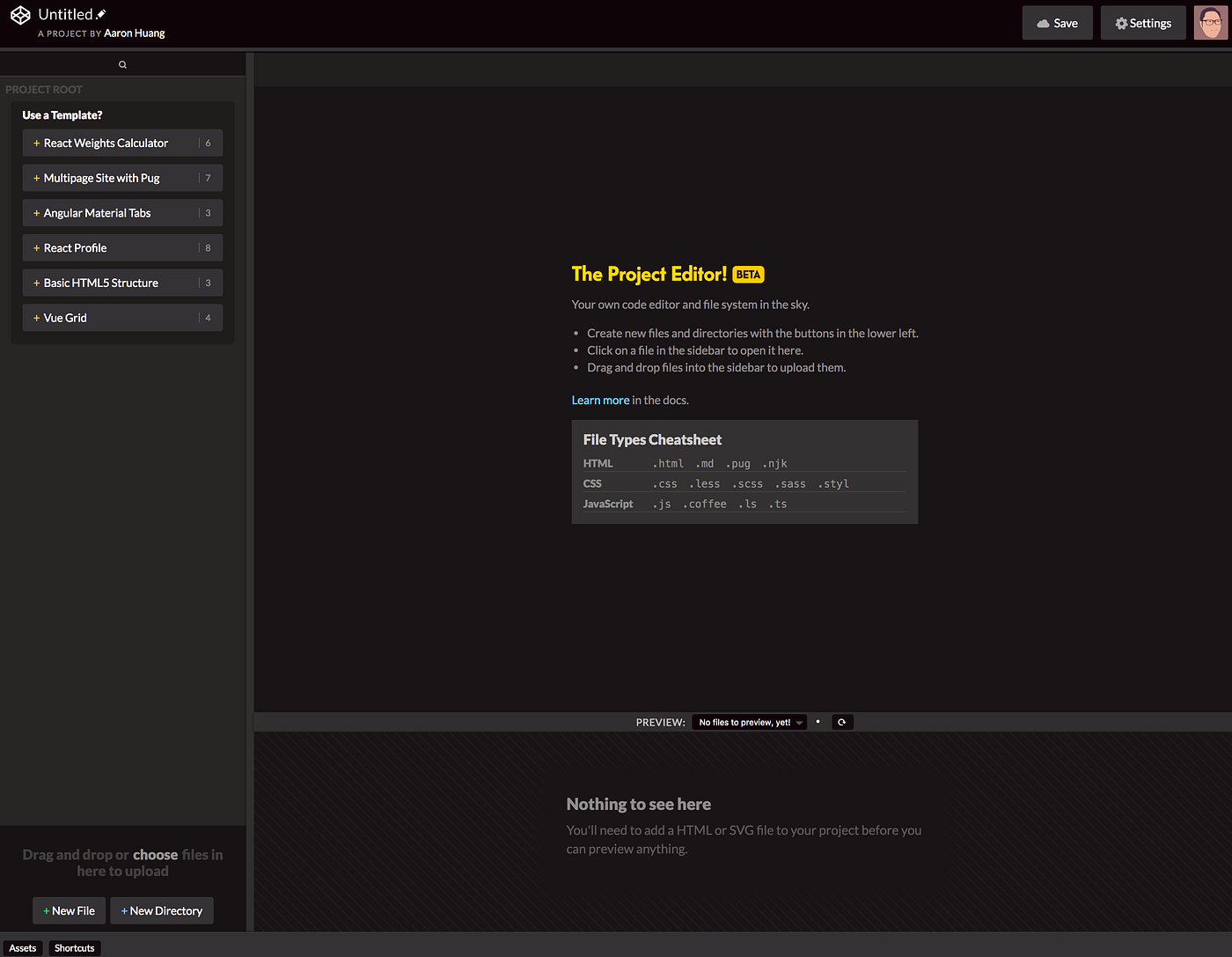 Codepen Editor