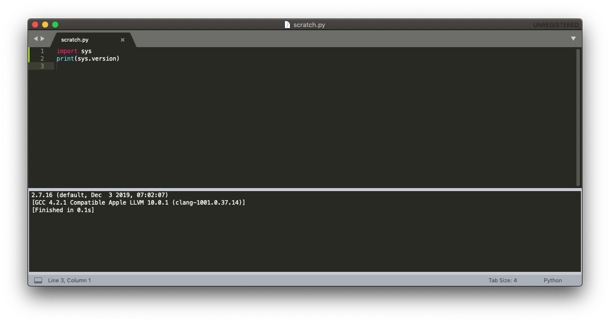 Run Python 3 on Sublime Text (Mac) | by Wafiq Syed | Towards Data Science