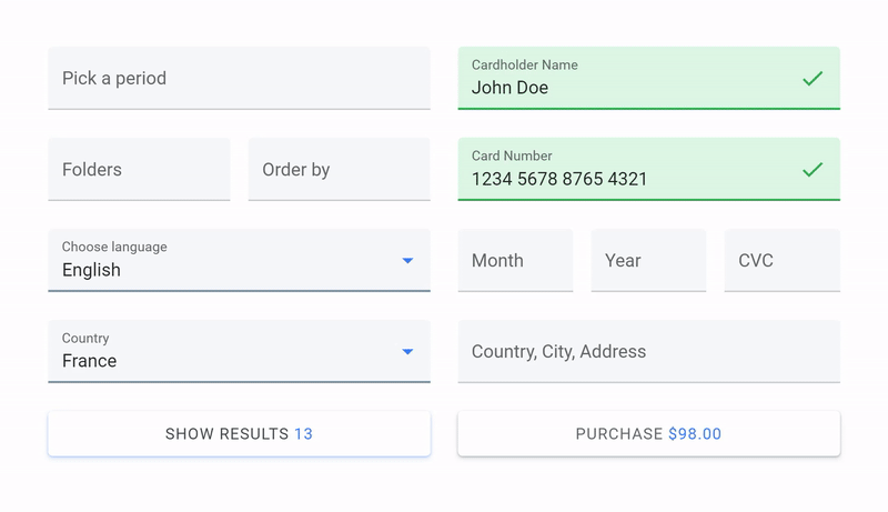 Material Ui React Kit Inputs Design In The Details By Roman Kamushken Prototypr