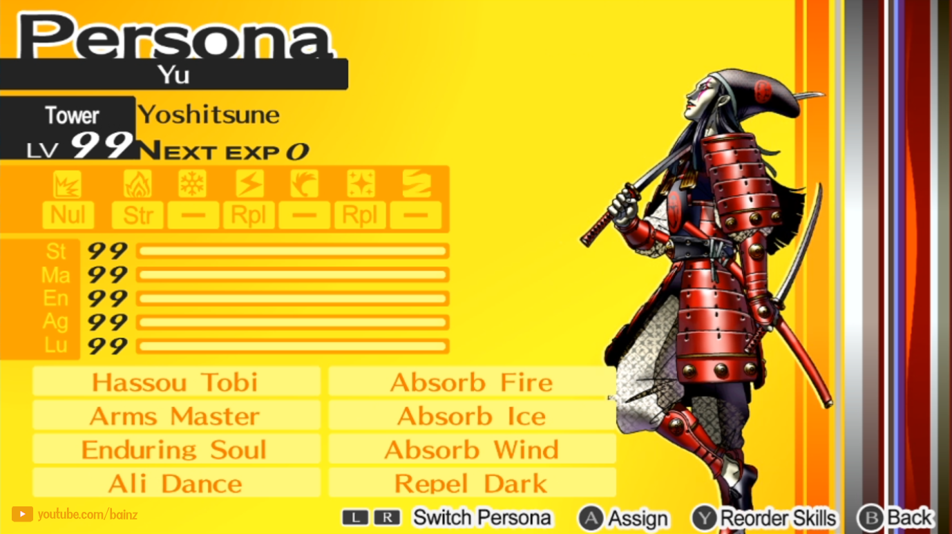 Persona 4 Golden Builds Endgame Ng Personas For P4g By Bainz Medium