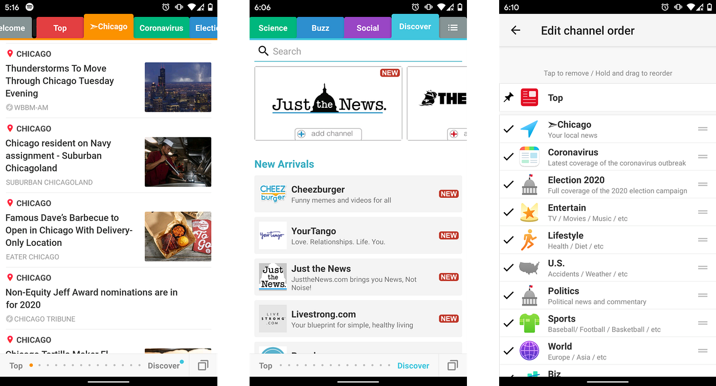 Design Audit Smart News App. The Smart News app is