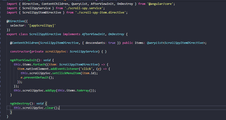 Building A Scroll Spy Using Angular 9 And Ngx Perfect Scrollbar By Malitha Perera Medium