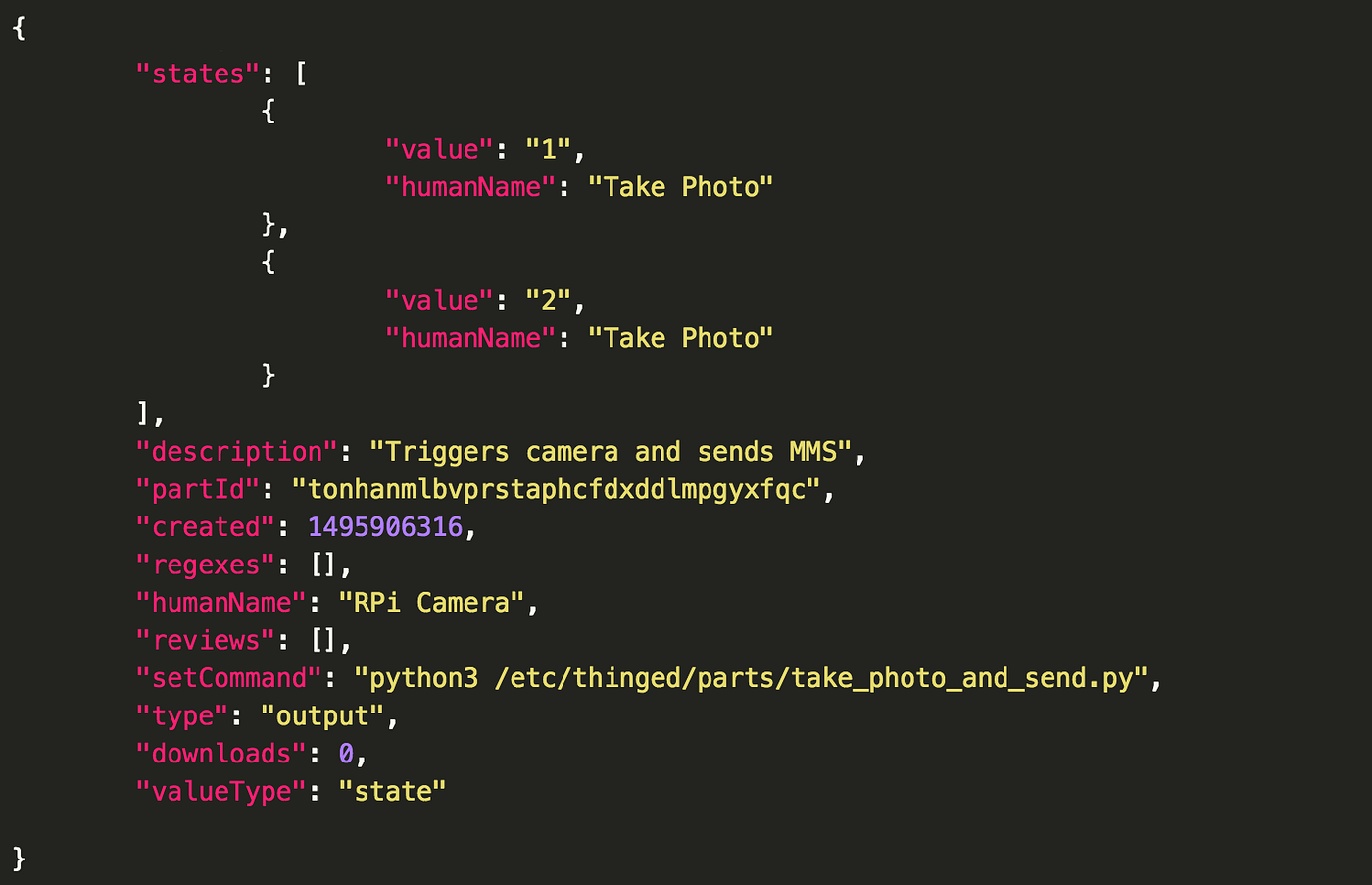 Building a home security camera with thinged.io and 42 lines of Python ...