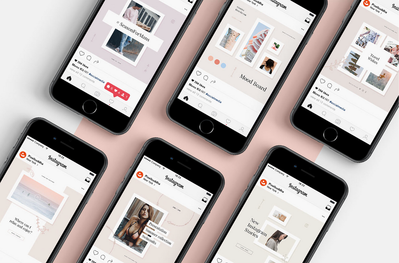 25 Free Social Media Mockups Templates Nastya Esina Medium - 