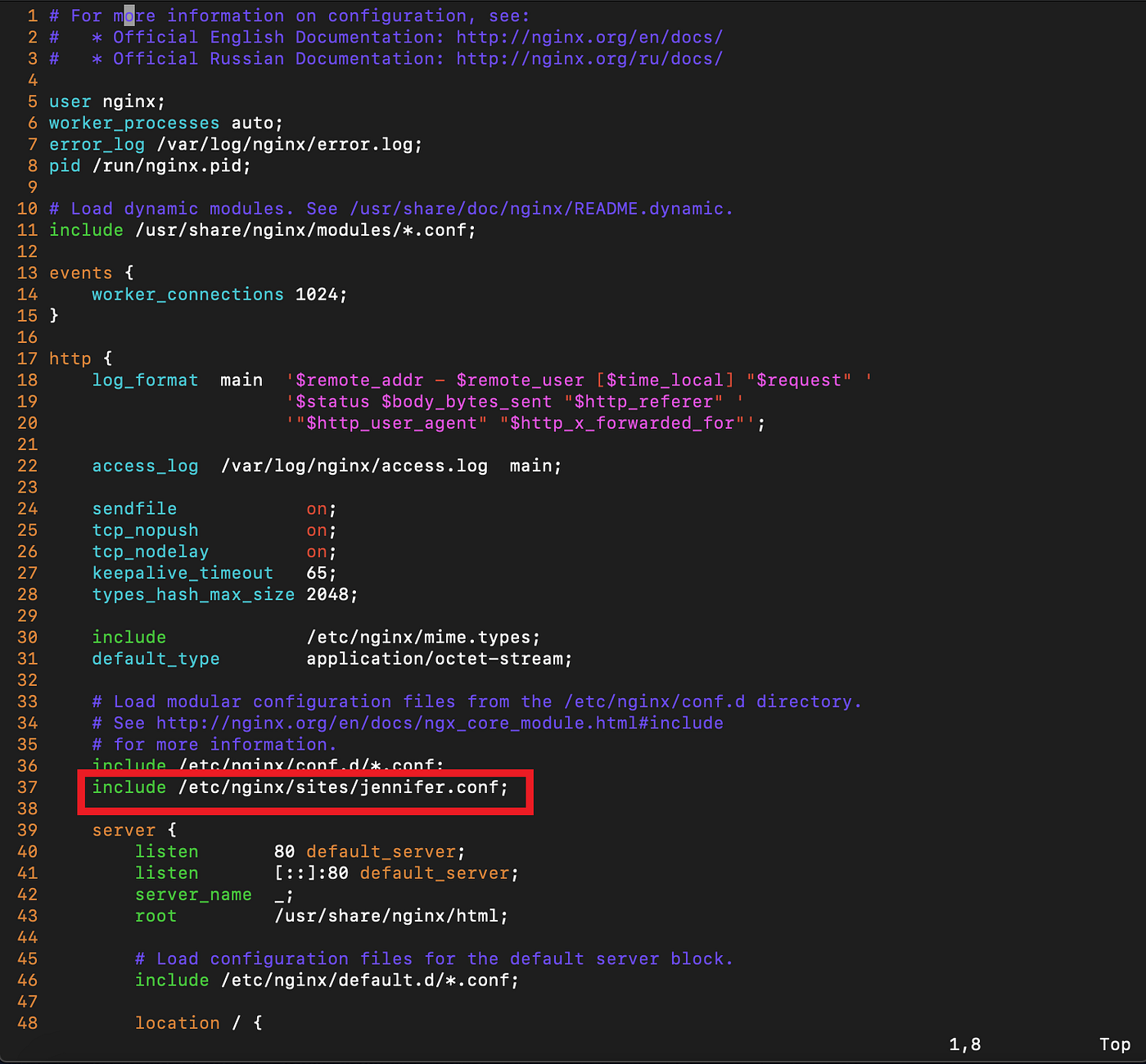  Configuration Nginx Webserver By Narongrit