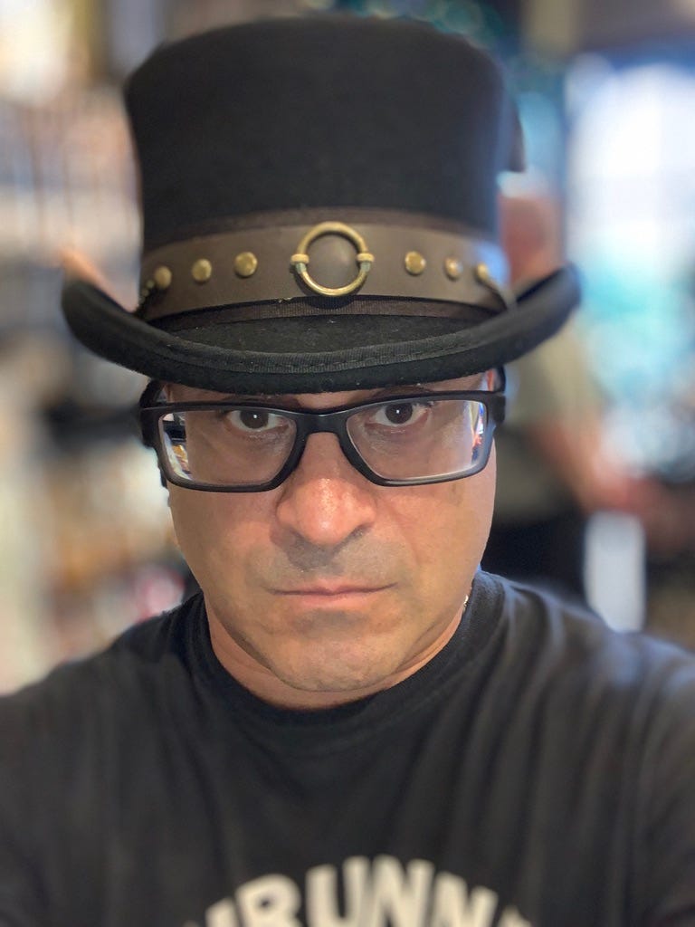 RESIN SPRAY PAINT STEAMPUNK TOP HAT 