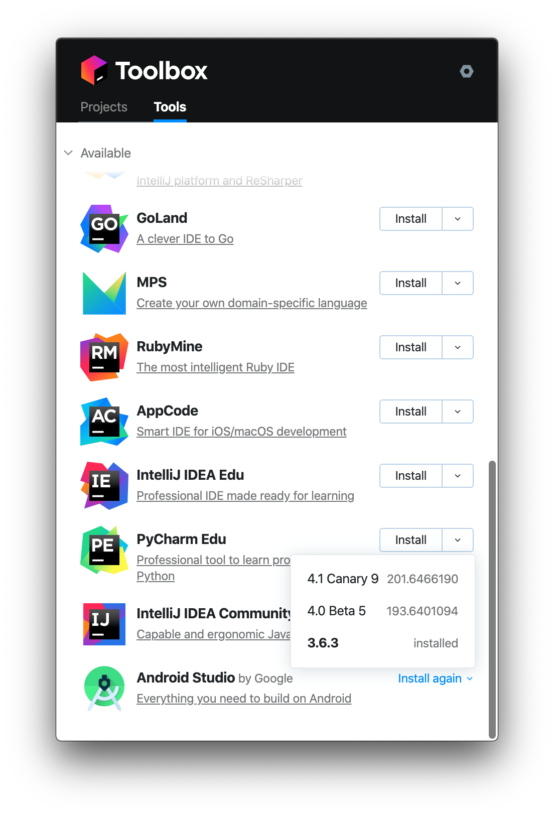 Managing Android Studio with the Toolbox App | by Jomar Tigcal |  ProAndroidDev