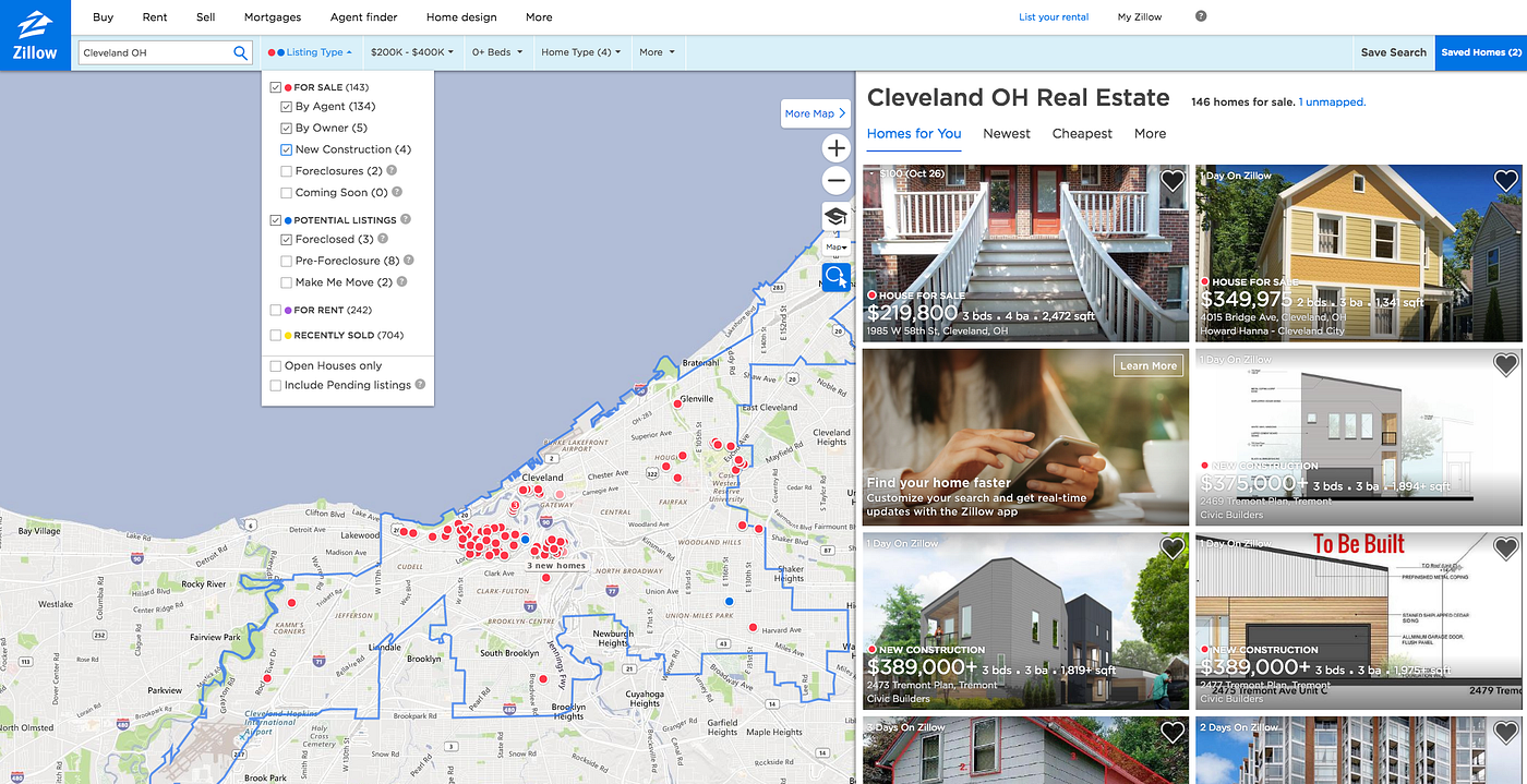 Reflection Point: Design Patterns & Flows on Zillow.com | by Jaron Barnes |  Medium