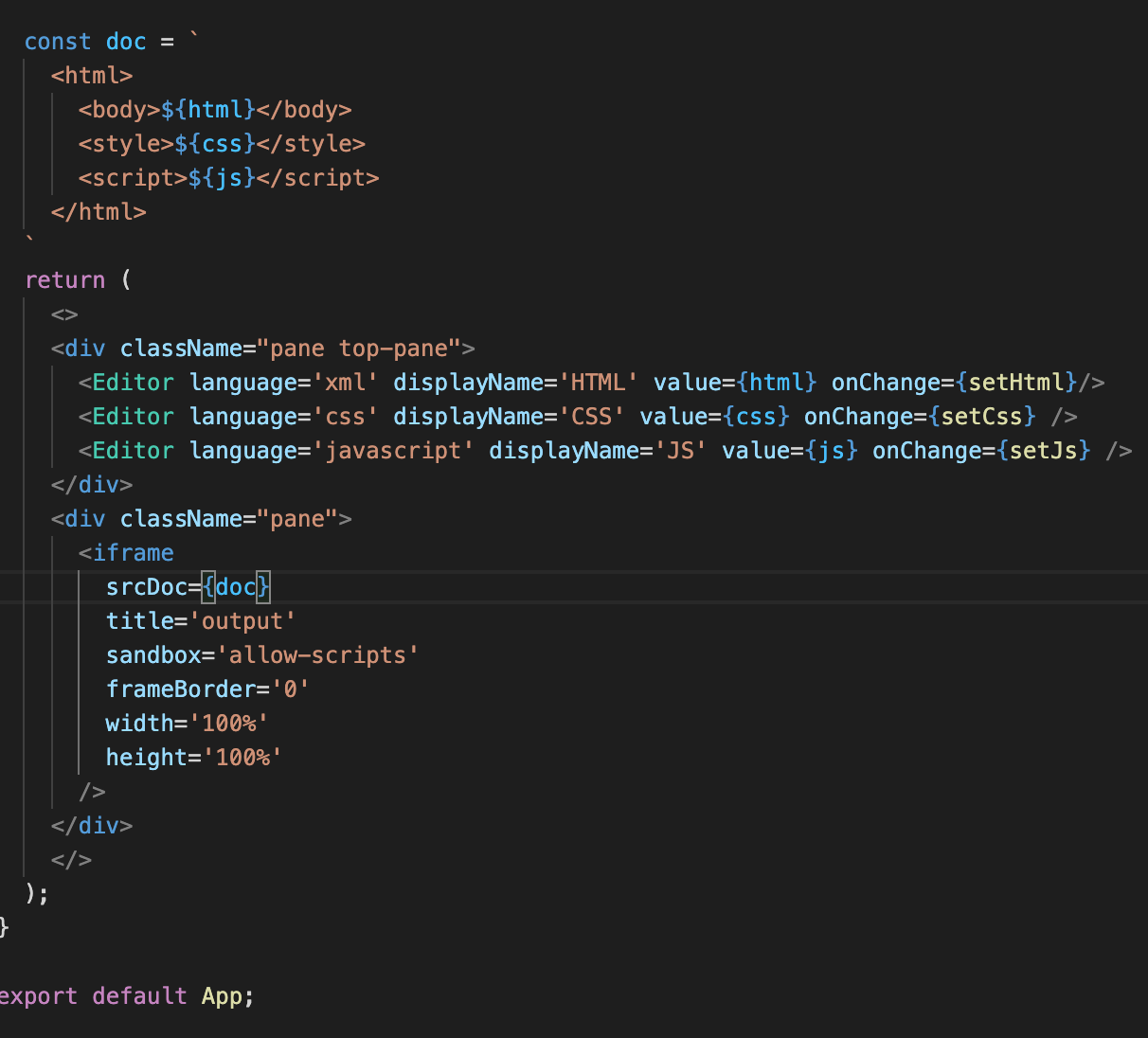 Creating a Codepen Clone using React | by Dhrubo Dh | Medium
