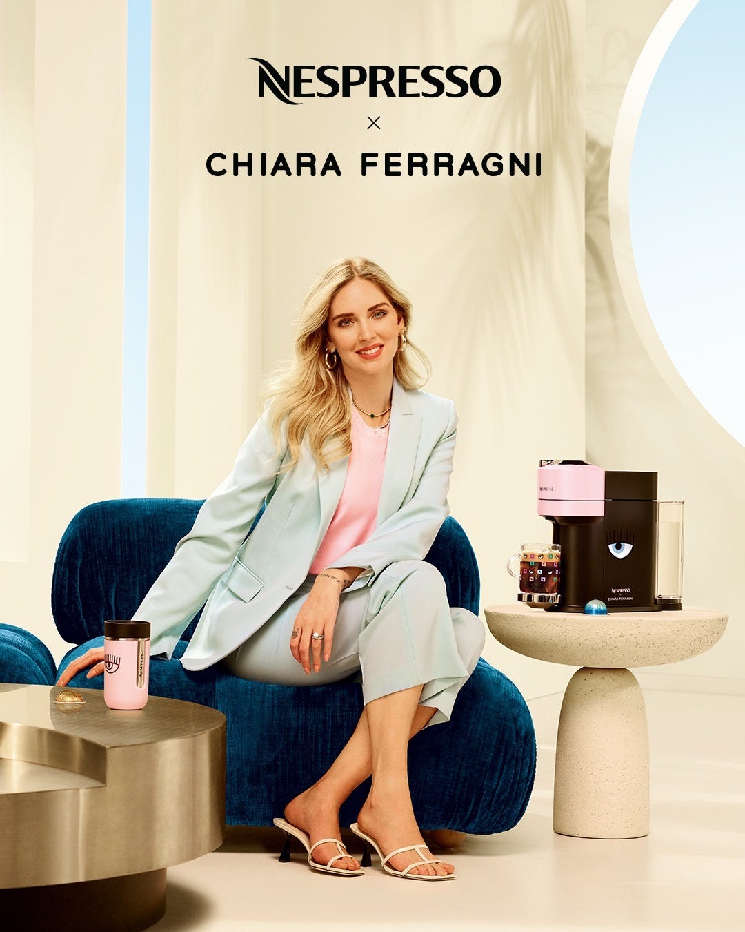 Nespresso x Chiara Ferragni: the Ykone campaign that redefines your summer  coffee | by Melinee Coret | ykone | Medium