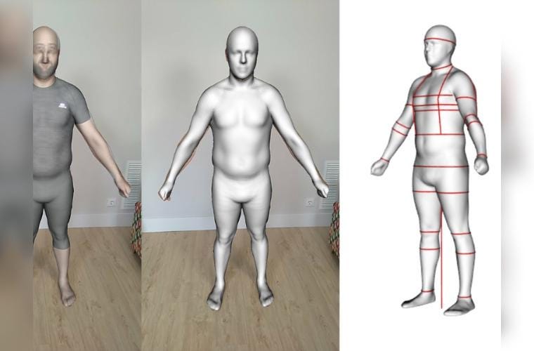 3D SCAN YOUR BODY WITH A PHONE — A NEW WAY TO BUY SPORTS CLOTHING | by Kit  Radar | Medium