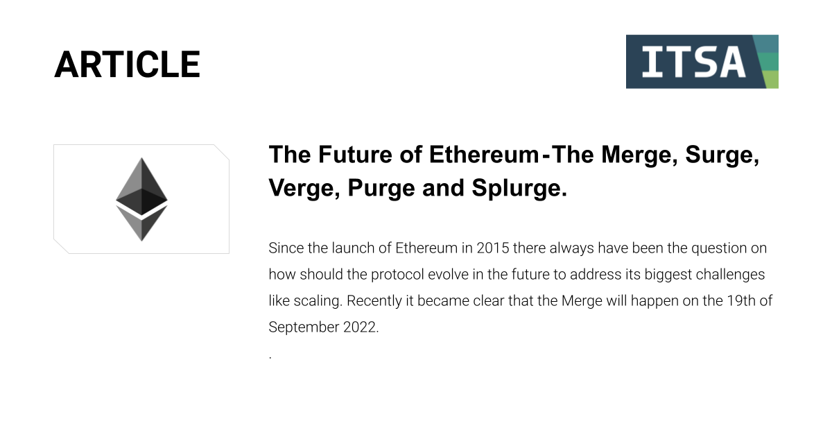 The Future of Ethereum article cover image